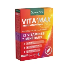 Vita'max multivitamines Santarome - boîte de 30 comprimés
