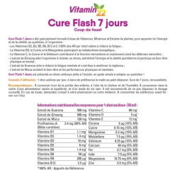 Vitamin 22 cure flash 7 jours Ineldea - boite de 7 flacons unidoses de 30 ml