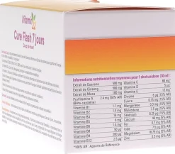 Vitamin 22 cure flash 7 jours Ineldea - boite de 7 flacons unidoses de 30 ml
