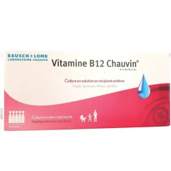 Vitamine B12 Chauvin collyre 0,2 mg – 10 récipients unidoses