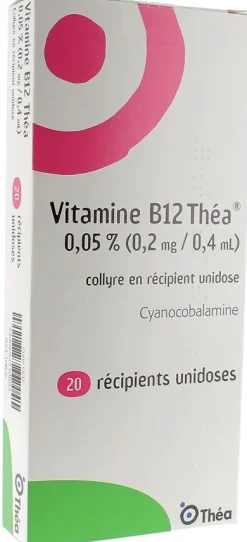 Vitamine B12 collyre Théa – 20 unidoses
