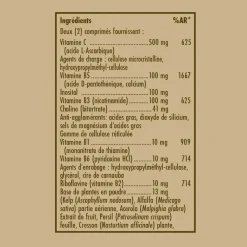 Vitamine B Complexe avec Vitamine C Solgar - boîte de 100 comprimés