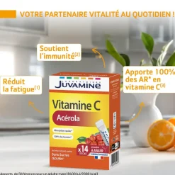 Vitamine C Acérola Juvamine - boite de 14 stick
