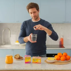 Vitamine C & D & Calcium Juvamine – 30 comprimés effervescents