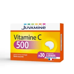 Vitamine C 500 Juvamine - boîte de 30 comprimés à croquer