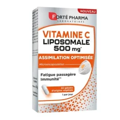 Vitamine C Liposomale 500mg Forté Pharma - boîte de 30 gélules végétales
