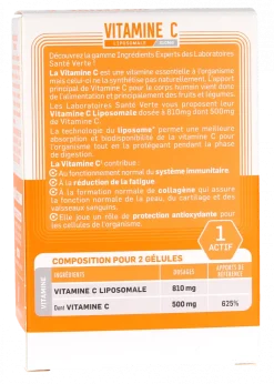Vitamine C liposomale Santé Verte - boîte de 60 gélules