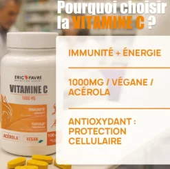 Vitamine C 1000mg Eric Favre - boîte de 100 comprimés