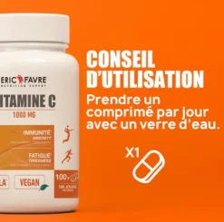 Vitamine C 1000mg Eric Favre - boîte de 100 comprimés