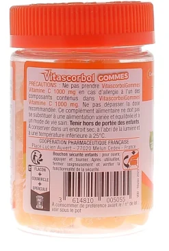 Vitamine C 1000 mg gummies Vitascorbol - pot de 30 gommes