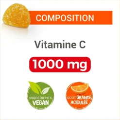 Vitamine C 1000 mg gummies Vitascorbol - pot de 30 gommes