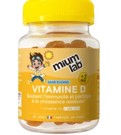 Vitamine D enfants sans sucres Mium Lab - pot de 30 gummies