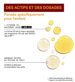Vitamine D enfants sans sucres Mium Lab - pot de 30 gummies