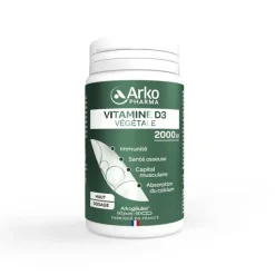 Vitamine D3 végétale 2000ui Arkopharma - 60 gélules