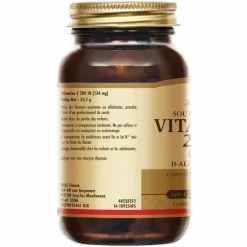 Vitamine e 200 UI Solgar - pot de 50 capsules végétales