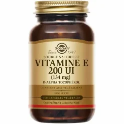 Vitamine e 200 UI Solgar - pot de 50 capsules végétales