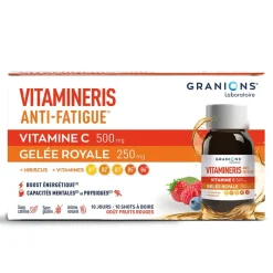 Vitamineris anti-fatigue Granions - boite de 10 shots à boire