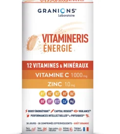 Vitamineris énergie 12 vitamines et minéraux Granions - boite de 28 comprimés