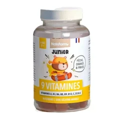 9 vitamines junior Nat & Form - pot de 60 gommes
