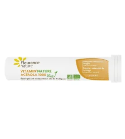 Vitamin'nature acérola 1000 BIO Fleurance Nature - tube de 20 comprimés