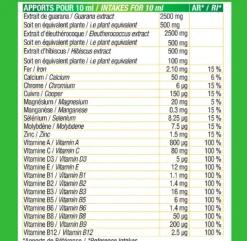Vitamino+24 effet coup de fouet arôme orange Eric Favre - boite de 10 doses de 10ml