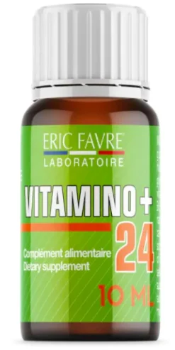 Vitamino+24 effet coup de fouet arôme orange Eric Favre - boite de 10 doses de 10ml