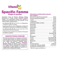 Vitamin 22 Specific femme Ineldea - boite de 60 gélules