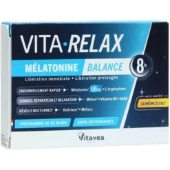 Vita relax mélatonine balance Vitavea - boîte de 30 gélules