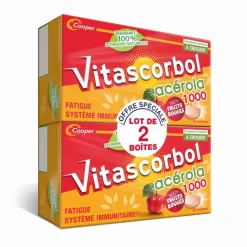 Vitascorbol Acérola 1000 goût fruits rouges