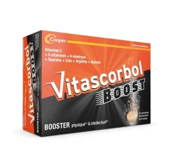 Vitascorbol boost physique intellectuel Cooper - boite de 20 comprimés effervescents