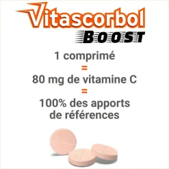 Vitascorbol boost physique intellectuel Cooper - boite de 20 comprimés effervescents