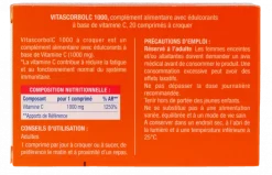 Vitascorbol C1000 vitamine C Cooper - boîte de 20 comprimés à croquer