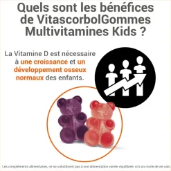 Vitascorbol Gommes kids multivitamines Cooper - pot de 45 gommes