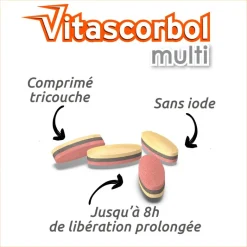 Vitascorbol Multi tricouches – 30 comprimés
