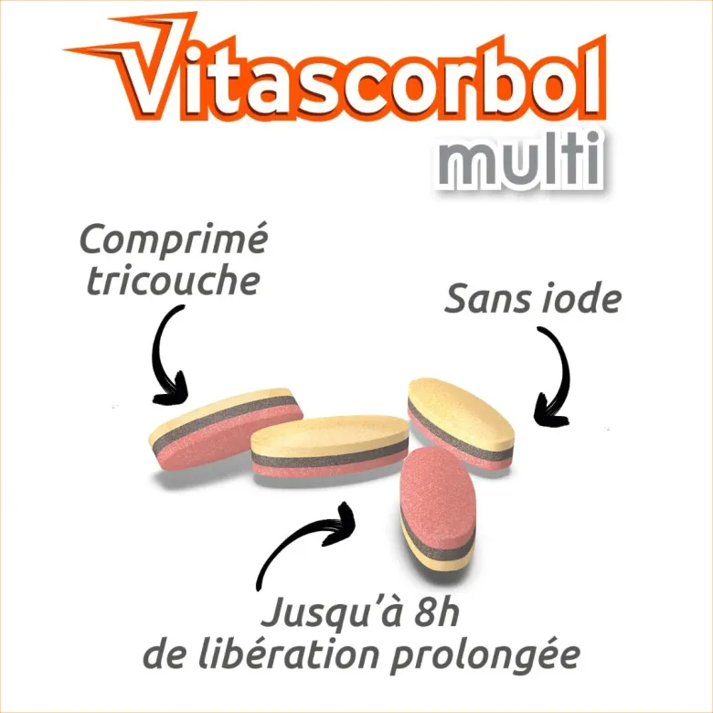 Vitascorbol Multi tricouches – 30 comprimés