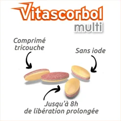 Vitascorbol Multi tricouches – 30 comprimés