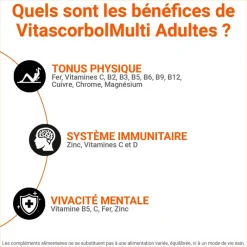 Vitascorbol Multi tricouches – 30 comprimés