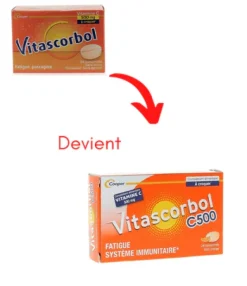 Vitascorbol Vitamine C sans sucre 500 mg