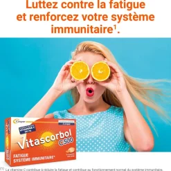 Vitascorbol Vitamine C sans sucre 500 mg