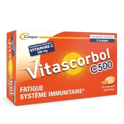 Vitascorbol Vitamine C sans sucre 500 mg