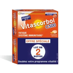 Vitascorbol Vitamine C sans sucre 500 mg