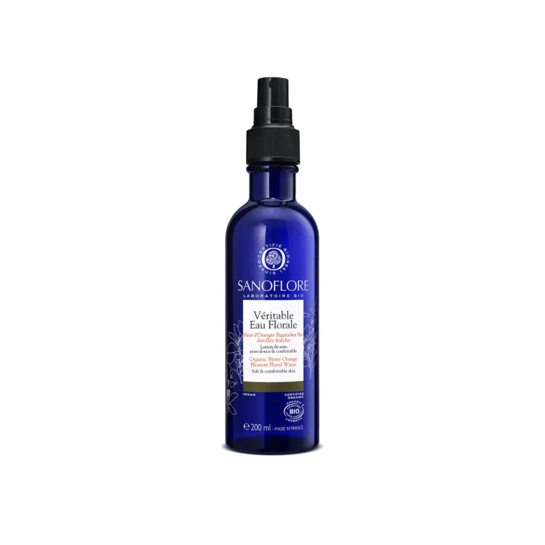 Véritable eau florale fleur d'oranger bio Sanoflore - spray de 200ml