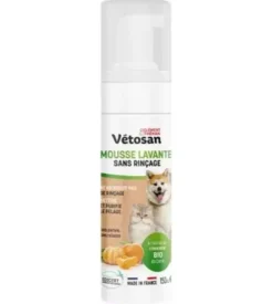Vétosan mousse lavante sans rinçage Clément Thékan - flacon-pompe de 150ml