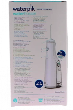Waterflosser Cordless Select Waterpik - 1 Hydropulseur et ses 4 embouts