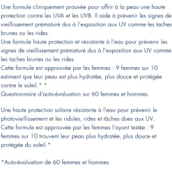 Waterlover Face Sunscreen Crème visage protection jeunesse SPF30 Biotherm - tube de 50 ml