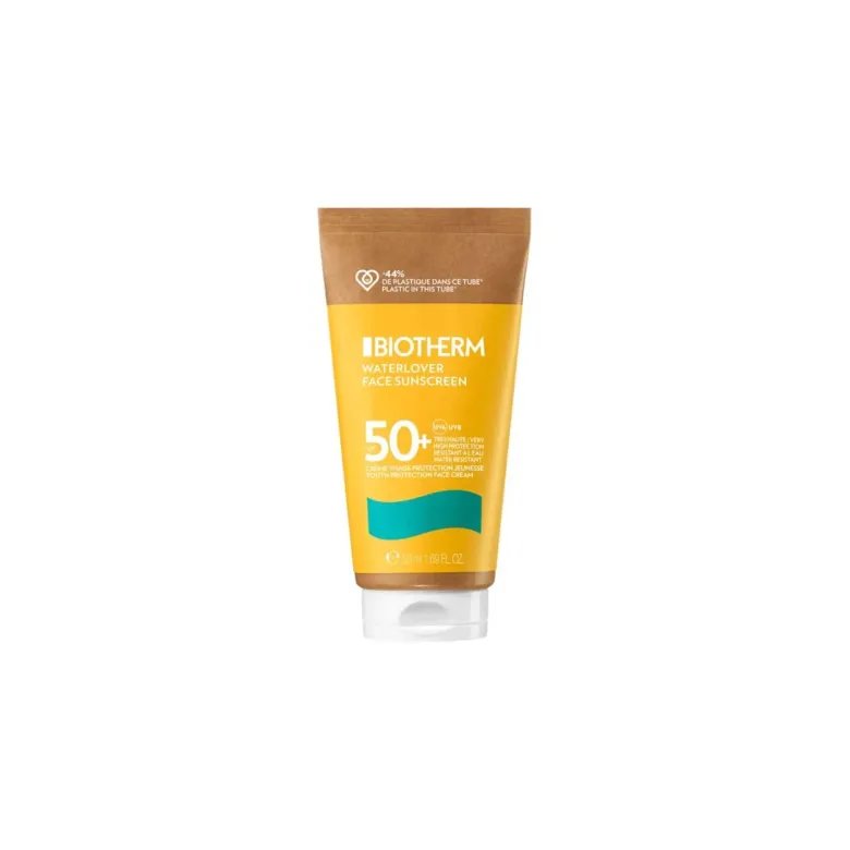 Waterlover Face Sunscreen Crème visage protection jeunesse SPF50+ Biotherm - tube de 50 ml