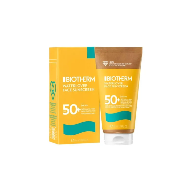 Waterlover Face Sunscreen Crème visage protection jeunesse SPF50+ Biotherm - tube de 50 ml