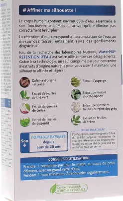 WaterPill Rétention d'eau Nutreov – 30 comprimés