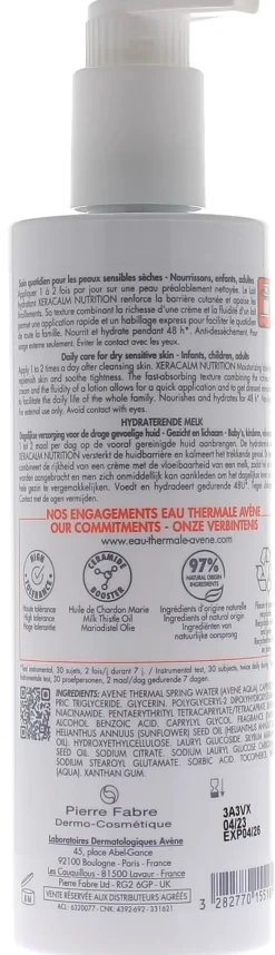Xeracalm Nutrition Lait hydratant Avène