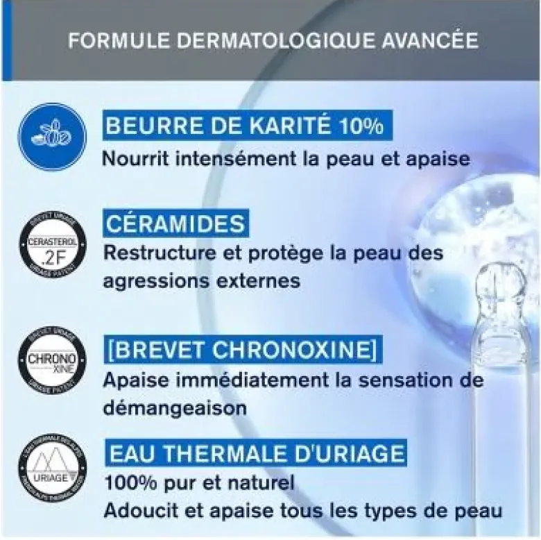 Xémose C8+ soin visage nourrissant apaisant Uriage - tube de 40ml